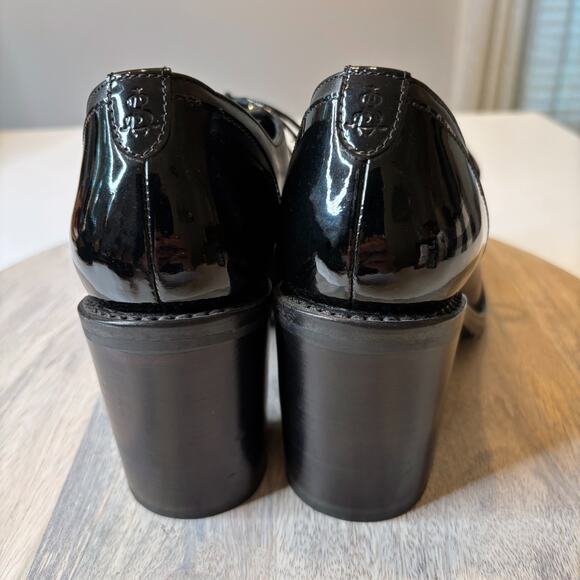 Office of Angela Scott Mrs. Robinson Black Leather Women’s Oxford Heel Shoes 8.5 - Picture 6 of 12